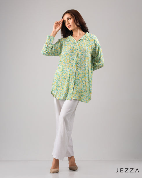 Printed Button-Down Shirt 62344